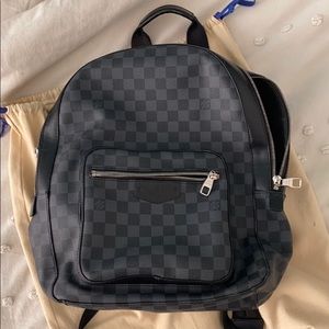 LV black backpack 100% authentic
